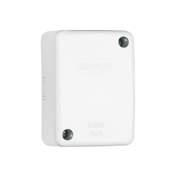 Clipsal Junction Box Giant Rect IP30 1Earth 3 Act Conn
