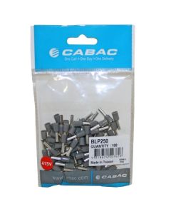 Bootlace Ferrule Insulated Copper 2.5mm 2.6x8mm Pin Grey