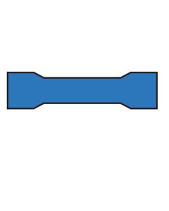 Butt Splice Insulated D/Grip 1.5-2.5mm 1C Blue