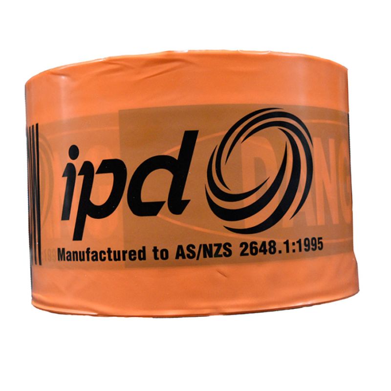 IPD Underground Warning Tape 100 m x 150mm ELECTRICAL Orange/Black