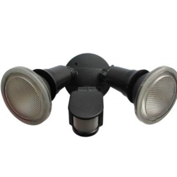 CLA Lighting LED Security Light w/Sensor Adjustable SMD 2x10W 240V Daylight 5K 2x800lm PBT/Polycarbonate 30000hr IP44