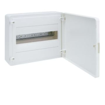 S/Board Enclosure Surface 12 Module 1 Row Opaque Door IP40
