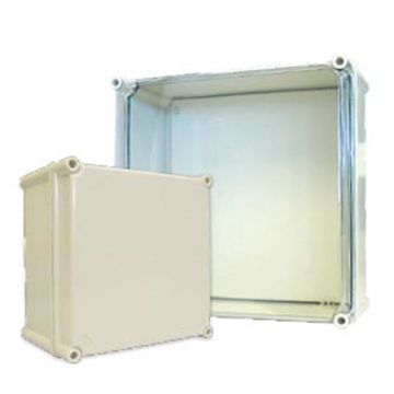 B&R Enclosure Modular w/Clear Lid Non-Metallic Light Grey IP66 Polycarbonate Clear 270 Wx170 Dx270 H mm