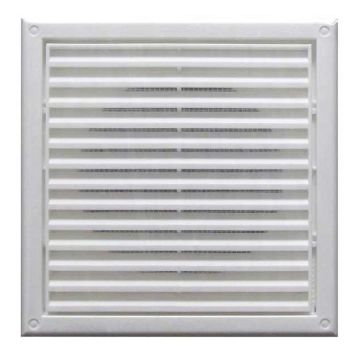 Blauberg Fixed Grille Square White ABS Plastic 125mm