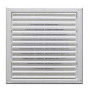 Blauberg Fixed Grille White ABS Plastic 150mm Insect Mesh