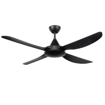 VECTOR DC 48 ABS CEILING FAN 18W LED CCT - MATT BLACK