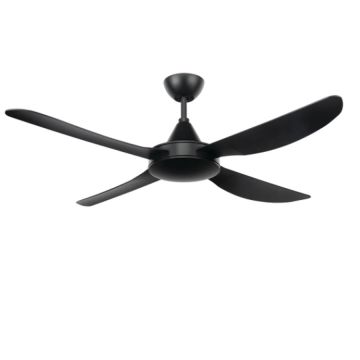 Ceiling Fan 52in 4 Moulded ABS Matt Black Blade