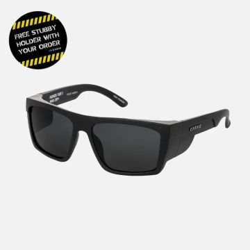 Safety Glasses Grey Matt Black Polarized Polycarbonate