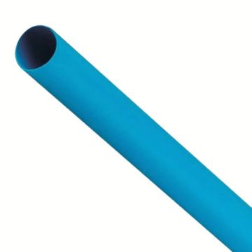 Cabac XLP Heatshrink Tubing Thin Wall Plain Unlined General Purpose 6.4-3.2mm 1.2M Blue
