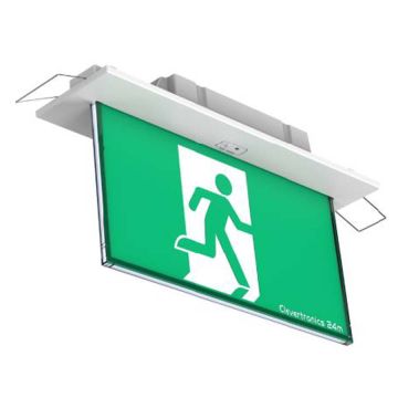 Blade Exit Sign RM Picto All DS 24m IP20
