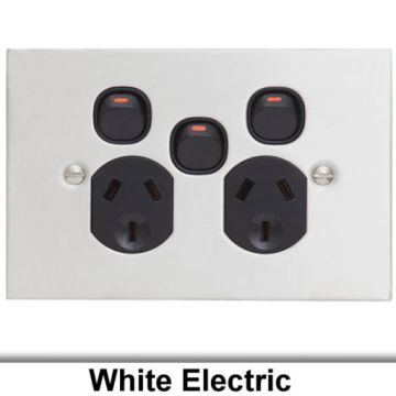 35mm Mounting Block GPO 35mm White Mounting Block For Electrical Power Points, Switches & Boxes - Standard Fit Electrical Mounting Block - Foto 3