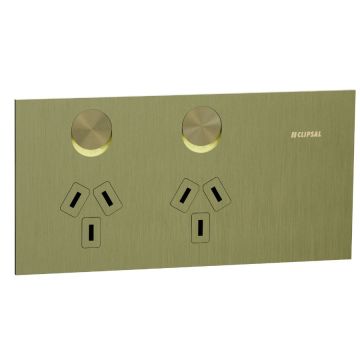 Socket Sw Horiz Twin 10A