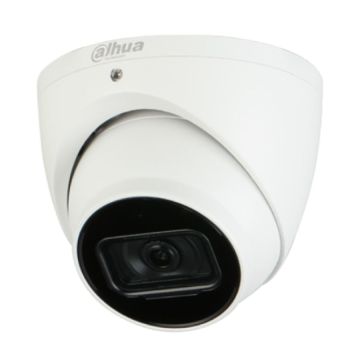 IP Camera AI 6MP Turret 2.8mm Fixed B/I Mic 12VDC White IP6