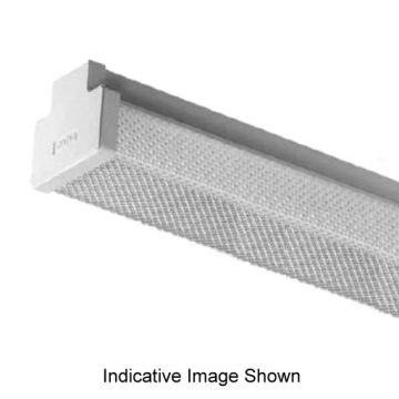 Davis Lighting Fluorescent Batten Diffused Slim Body 2x18W Fluorescent Steel White