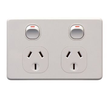 GPO Switched Socket Outlet 2G 10A 250V