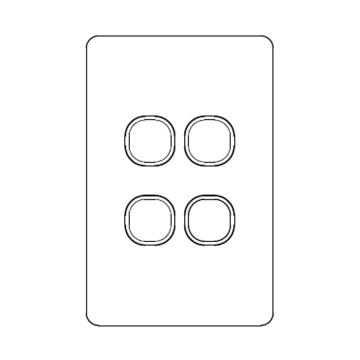 Switch 4G 10AX 250V Vert