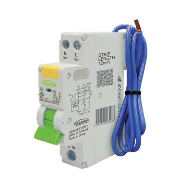 RCBO 240V 20A 4.5kA 1P 30mA IP20 Type A DIN Rail