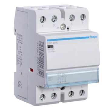 Hager DIN Contactor 4 Pole 32A AC3 63A AC1 230V 2NO-2NC DIN Rail Mount
