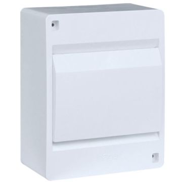 Hager 6 Pole Small Distributor Surface Mount 400 Volt 80 Amp Plastic Opaque Door 