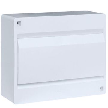 Hager 10 Pole Small Distributor Surface Mount 400 Volt 80 Amp Plastic Opaque Door 