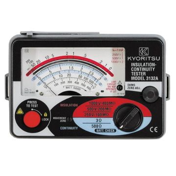 Insulation/Continuity Tester 1000V 1mA Analogue