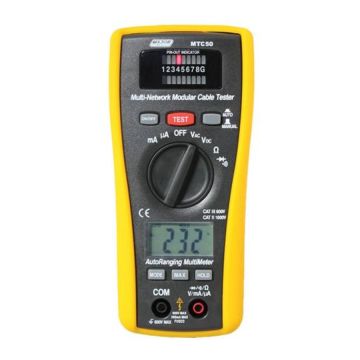 Major Tech 2-IN-1 LAN Cable Tester & Digital Multimeter