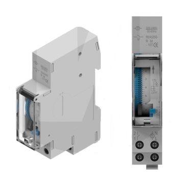Matelec Timer DIN Analogue 16A 24hr with BBU 