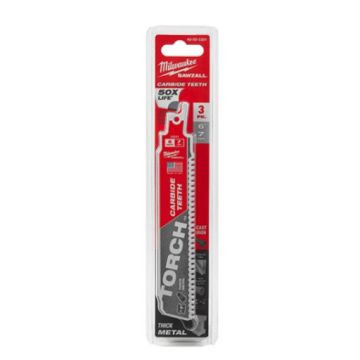 Reciprocating Saw Blade 150mm 7TPI Carbide 3PK