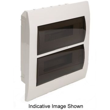 NHP 24 Pole Load Centre Enclosure Surface Mount 240-415 Volt 100 Amp ABS White Door 