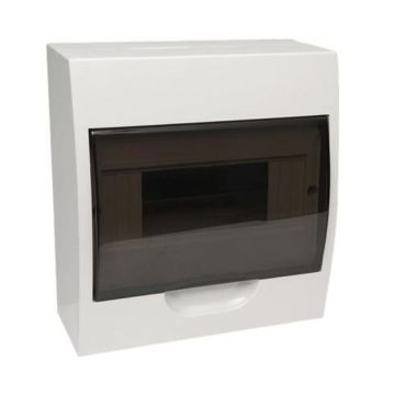 NHP 8 Pole Load Centre Enclosure Surface Mount 240-415 Volt 100 Amp ABS Transparent Door 