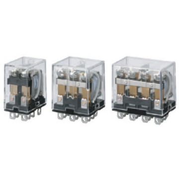 Omron Miniature General Purpose Relay Plug-In Mount 2P 2CO 10A 24VDC 8 Pin Flat