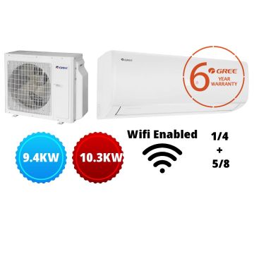 HYPER+ AC Split Sys C:9.4kW   H:10.3kW R32 1/4+5/8 Wifi