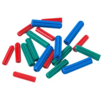 Ramset Star Plug Wall Anchor Green Light Duty 6.5x50 mm Plastic For 10-12G Screw