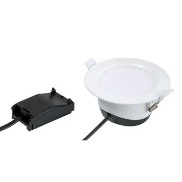LED D/L w/Flex & Plug Dimm CCT Selectable 8W Wht
