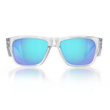Safestyle Fusions Clear UV400 Frame/Mirror Blue Polarised