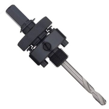 Holesaw Arbor w/Pilot Drill Large Hex Shank For 32-250mm