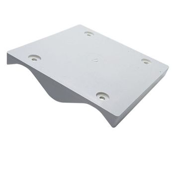 Mounting Block Corrugated 122x122mm White