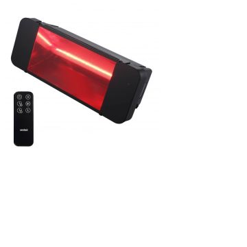 Infrared Outdoor Heater 2000W Black Wall/ceiling mount IP55