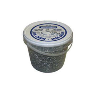 Wattmaster Jack Chain Single Link 2.5mm x 30 mtr 7 Kg Steel Galvanised 1 Bucket 