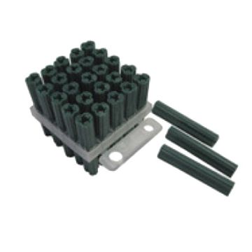 Wattmaster Star Plug Wall Anchor Green 7x25mm PVC For 10 -12G Screw