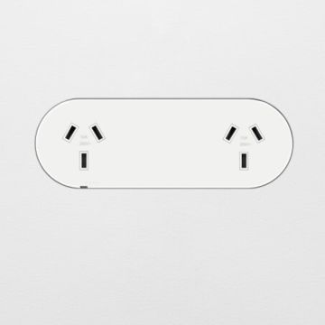 DGPO Switched Outlet IP20 Flush 10A 250V Matte White