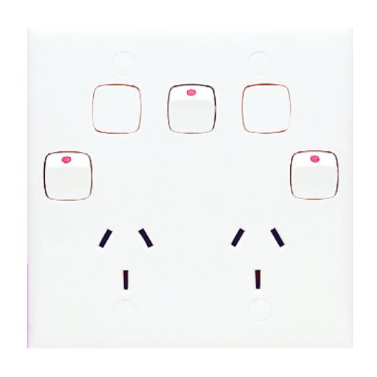 HPM Slim Digital Power Point Timer With Battery Backup - Programmable Electrical Socket Timer