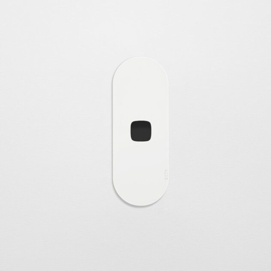 ZETR 12 Surface 1 Gang Switch Grid H Shape in Matte White | AWM