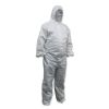 Laminated Disposable Coverall 2XL 2Way ZipperSMS White