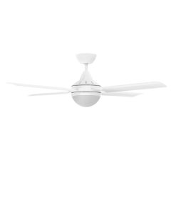 CAIRNS 48IN ABS CEILING FAN W/ 2 x B22 LIGHT - WHITE