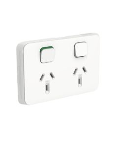 GPO Switched Socket Outlet Flush 2G 10A 250V White