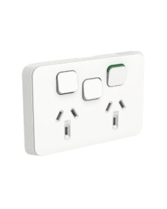 GPO Switched Socket Outlet Iconic 2G 10A 250V White