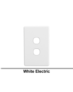 Switch Grid & Cover Plate Std Flush 2G Horiz/Vert White
