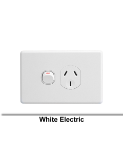 GPO Switched Socket Outlet Flush 1G 10A 250V White