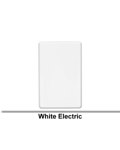 Switch Grid & Cover Plate Std Flush Blank Vert White